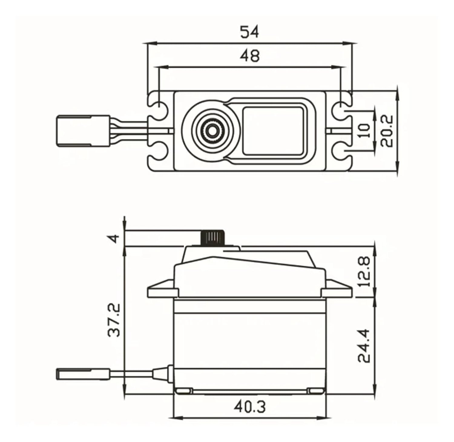 36KG Digital Coreless Servo RC High Voltage 25T High Torque Metal Gear MA-1230SG Motor