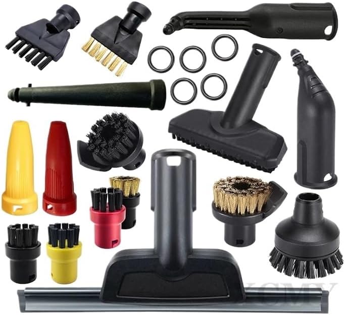 Brush Head Powerful Nozzle Accessories Compatible with Karcher Handheld Steam Vacuum Cleaner SC1 SC2 SC3 SC4 SC5 SC7 CTK10 CTK20 Parts(Set-22)