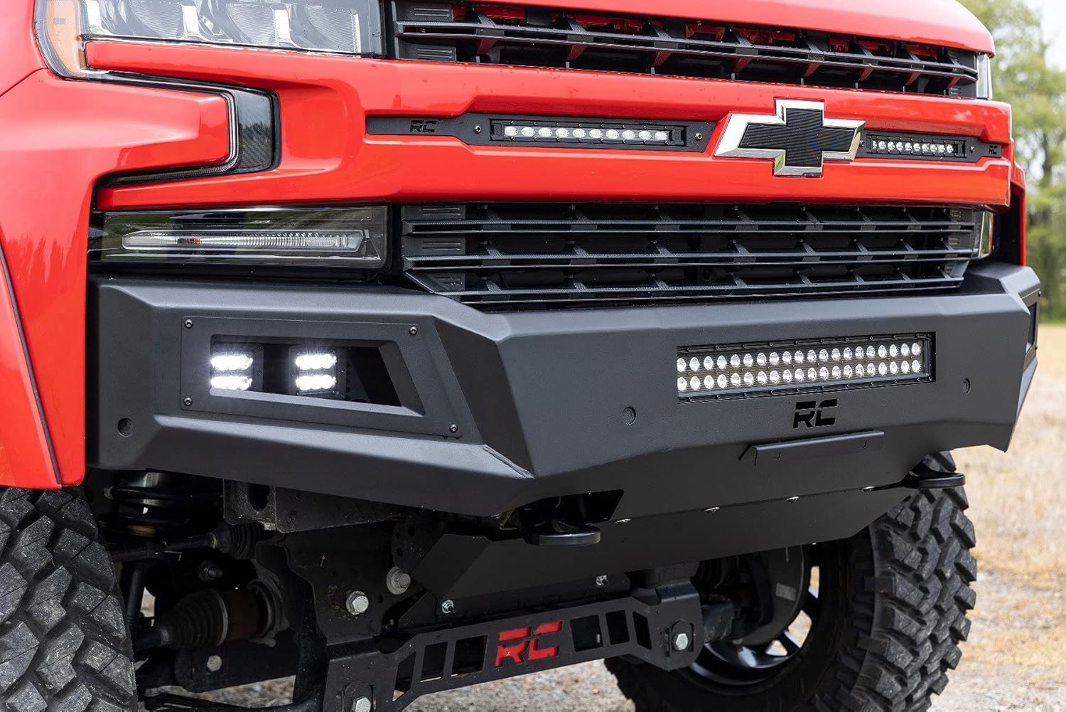 Rough Country Front High Clearance LED Bumper for 19-22 Silverado 1500-10757A