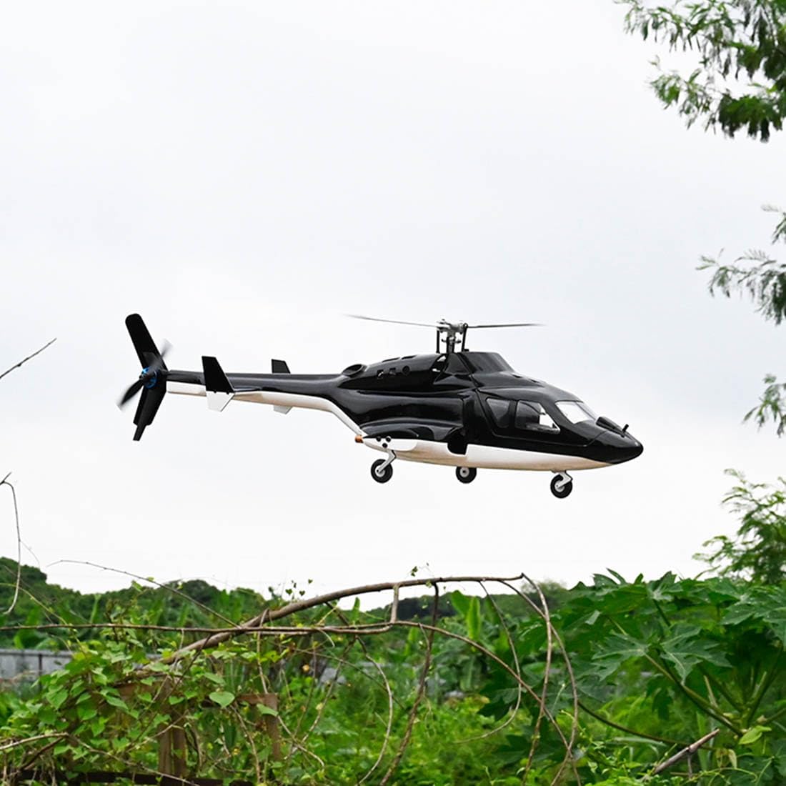 RC Helicopter for Adults, FLYWING FW450L Air-Wolf 450-Class 2.4G 6CH Military Helicopter, with GPS Positioning, Dual Brushless ESC, RTF VersionAircraft for Beginners