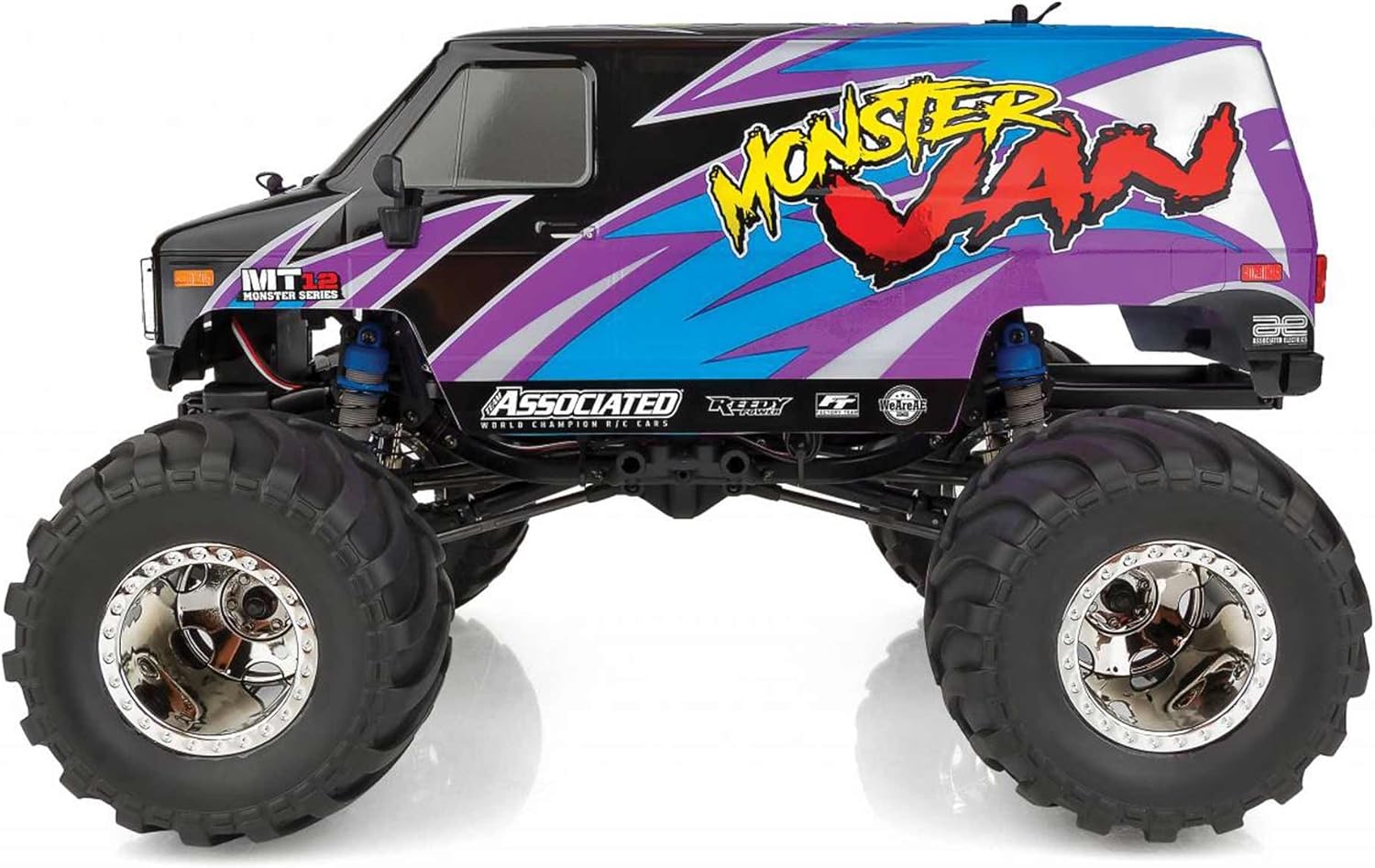 Team Associated MT12 Monster Van RTR LiPo Combo, ASC40008C