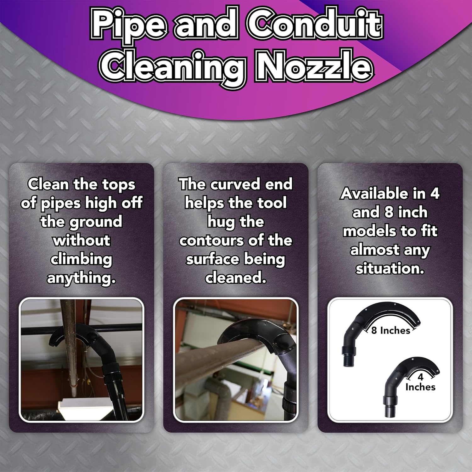 Cen-Tec Systems 90903B 21 Foot High Reach Vacuum Attachment Kit with Carry Bag, Black