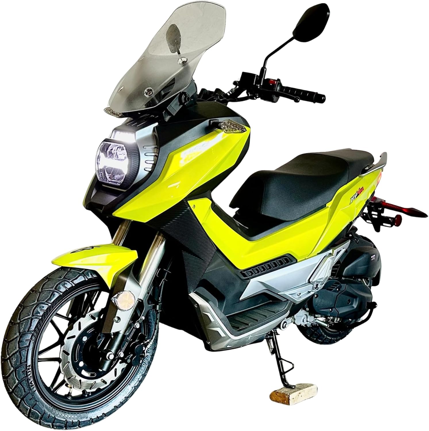 Lifan KPV 150 | 150cc Adventure Scooter | Fuel-Injected | Liquid-Cooled | Automatic CVT | 98 MPG | Front & Rear Disk Brakes | USB Port | Gas EFI ADV Scooter | Street Legal Delivery Moped with Storage