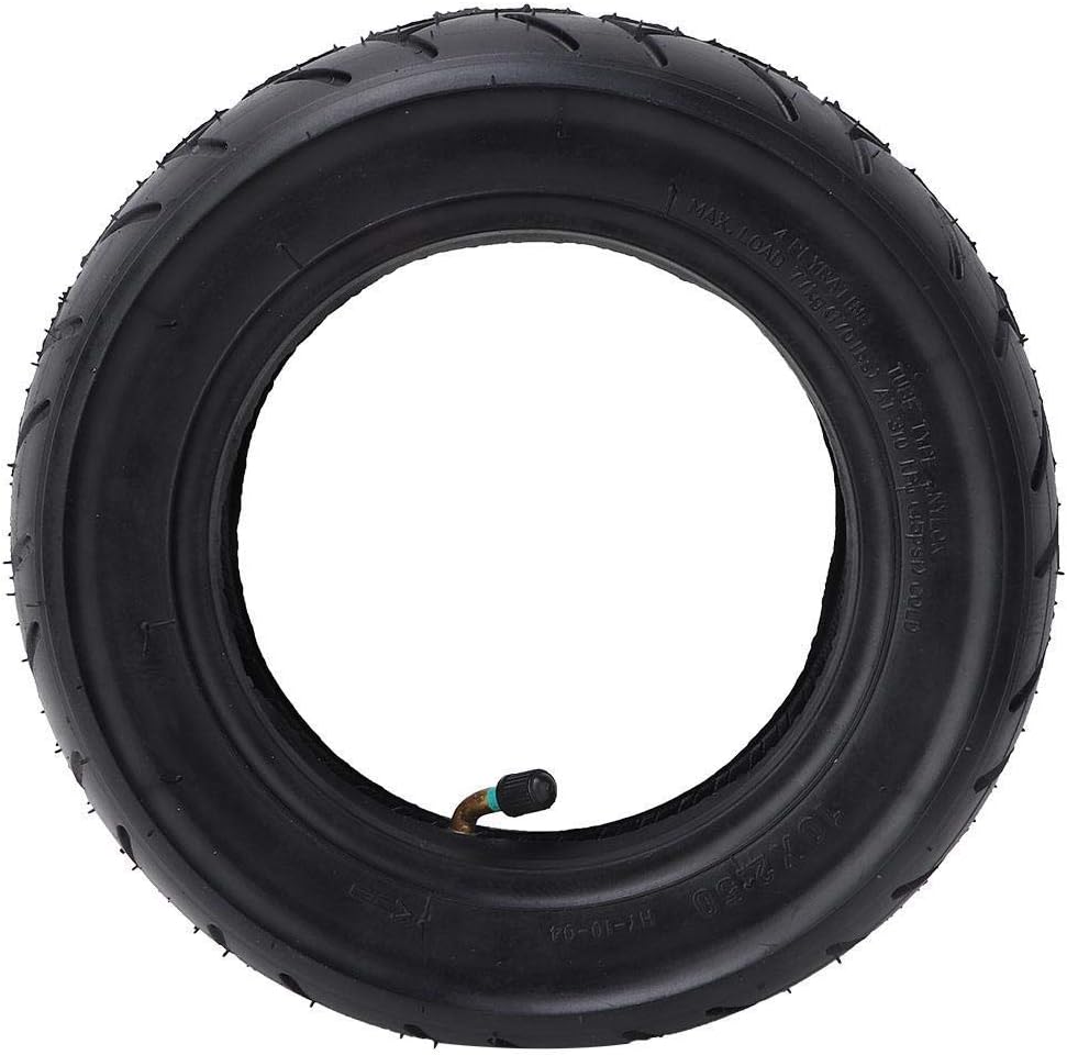 Scooter Inflatable Tyre,10 Inch Solid Lightweight Rubber Outer Tire & Inner Tube Set Compatible with M365 Electric Scooter Scooter Tire Wheel Replacement