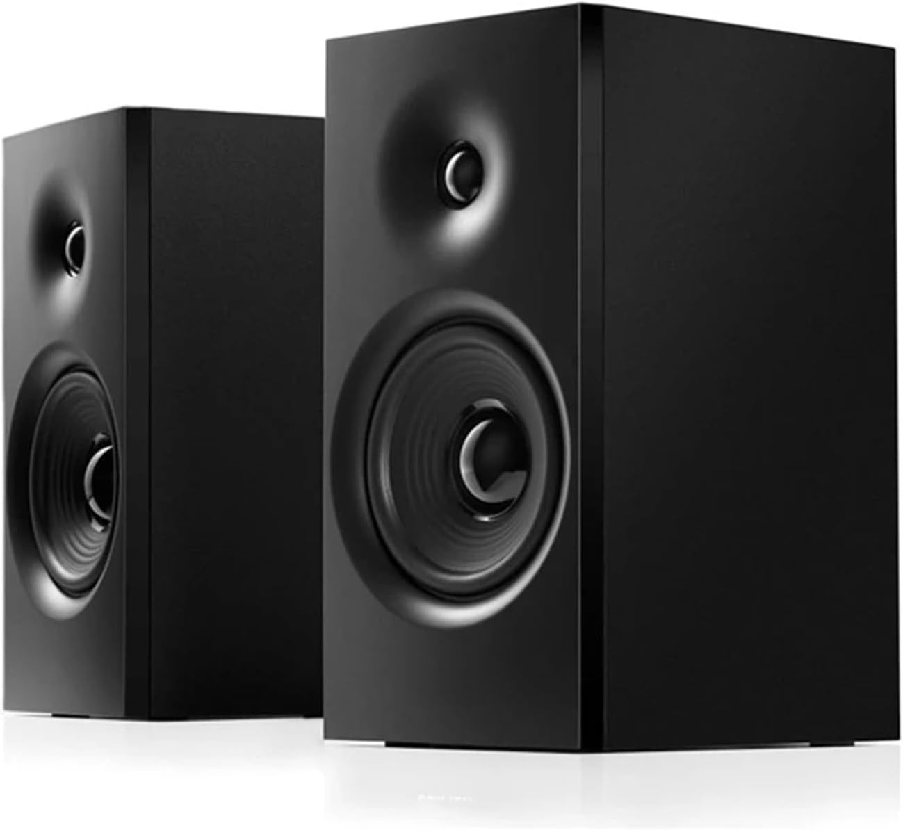 JSEIAJB Multimedia Bookshelf Desktop Computer Subwoofer BT 5.0 Wooden Active Speaker 100-240V 50/60Hz 25W(E)