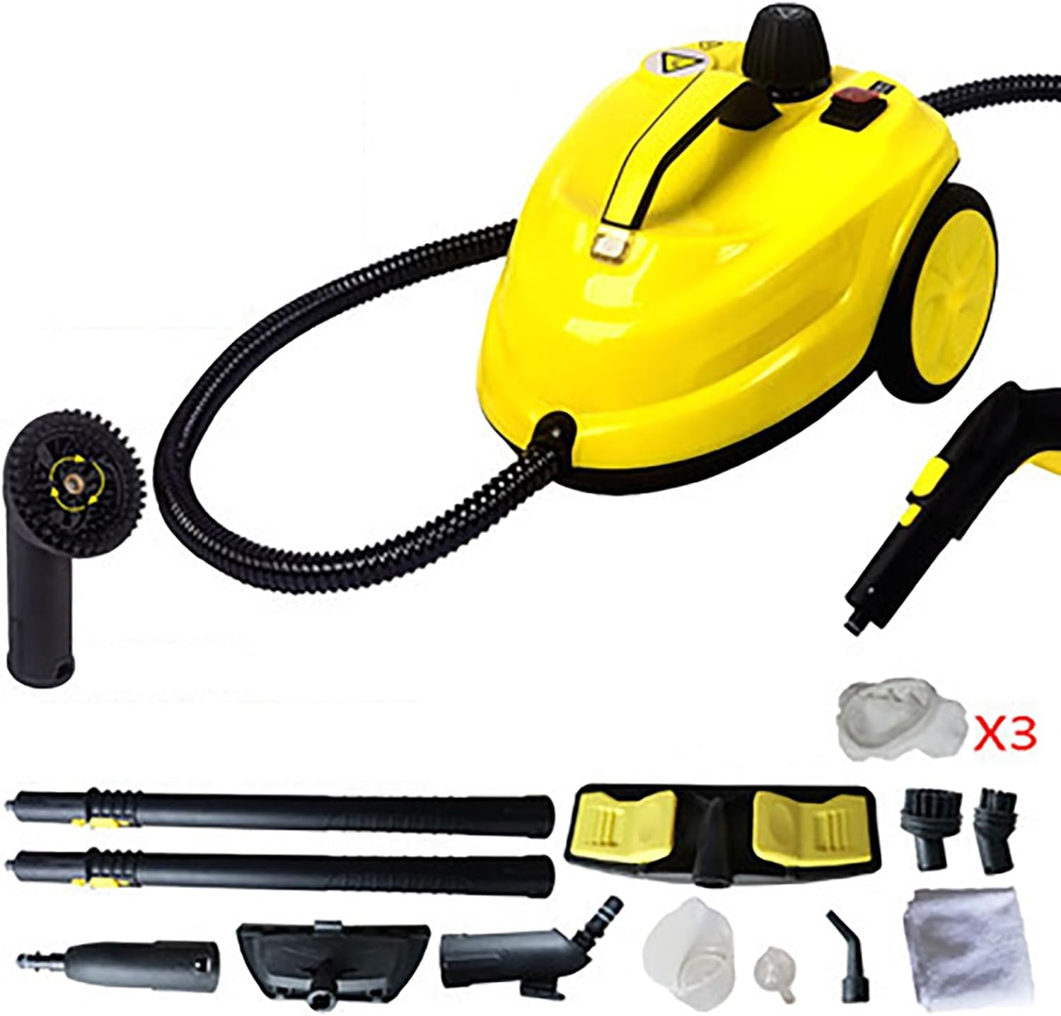 Portable Steam Cleaner Home Steam Cleaner with 16 Attachments for Deep Cleaning Floors, Windows, Grout, Grills, Cars and More.