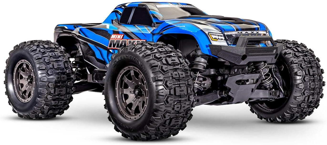 107154-1BLUE Traxxas Mini Maxx BL-2S - Blue