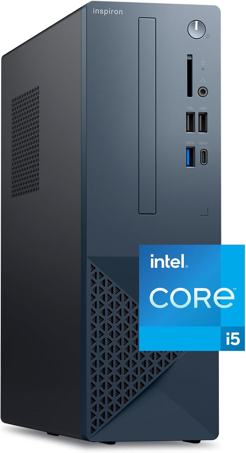 Dell Inspiron 3030s Small Desktop - Intel Core i5-14400 Processor, 16GB DDR5 RAM, 512GB SSD, Intel UHD 730 Graphics, Windows 11 Home, Onsite & Dell Migrate Support - Mist Blue