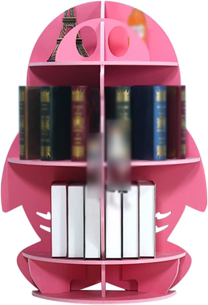 Book Shelf Organizer Cute Penguin Shape Book Rack, Kindergarten Floor-Standing Picture Book Storage Bookcase, Easy to Install Display Bookshelf, Decorative Ornament