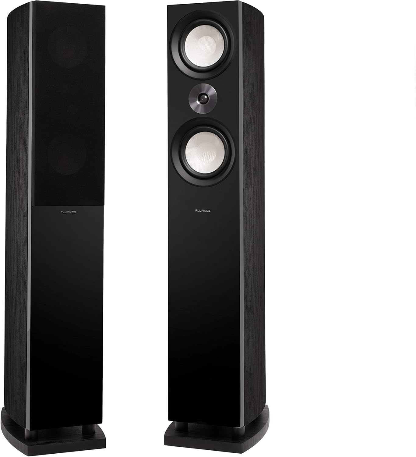 Fluance Reference Surround Sound Home Theater 7.0 Channel Speaker System Including 3-Way Floorstanding Towers, Center Channel, Surrounds and Rear Surrounds - Black Ash (X870BR)