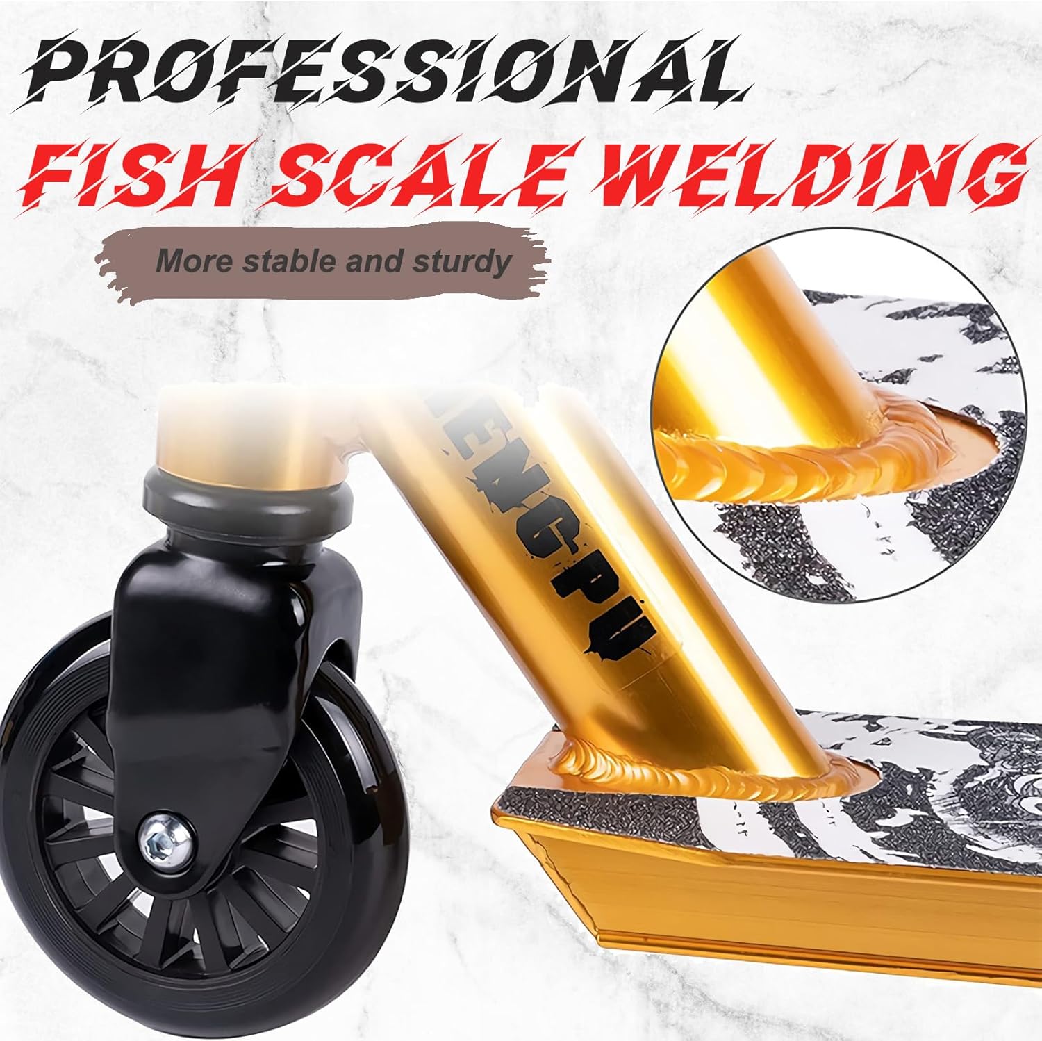 Trick Scooter for Kids 8 Years Up - Pro Scooters for Teens - Best Stunt Scooter for Adult Scooter Tricks, Perfect Stunt Scooter for Beginner or Advanced Trick Scooter Riders Lightweight Scooter