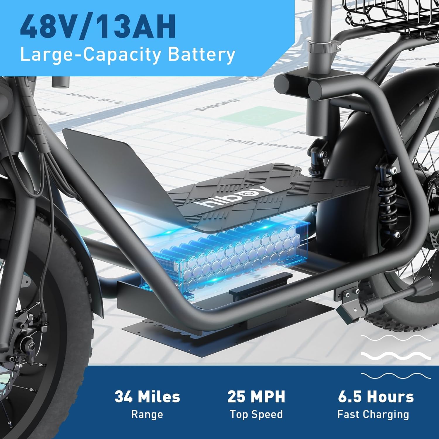 Hiboy S2R Plus/MAX Pro/U2 Pro Electric Scooter, 500W–810W Peak Motor, 19–22 MPH, 22–46.6 Miles Long Range, Foldable Commuter Electric Scooter for Adults