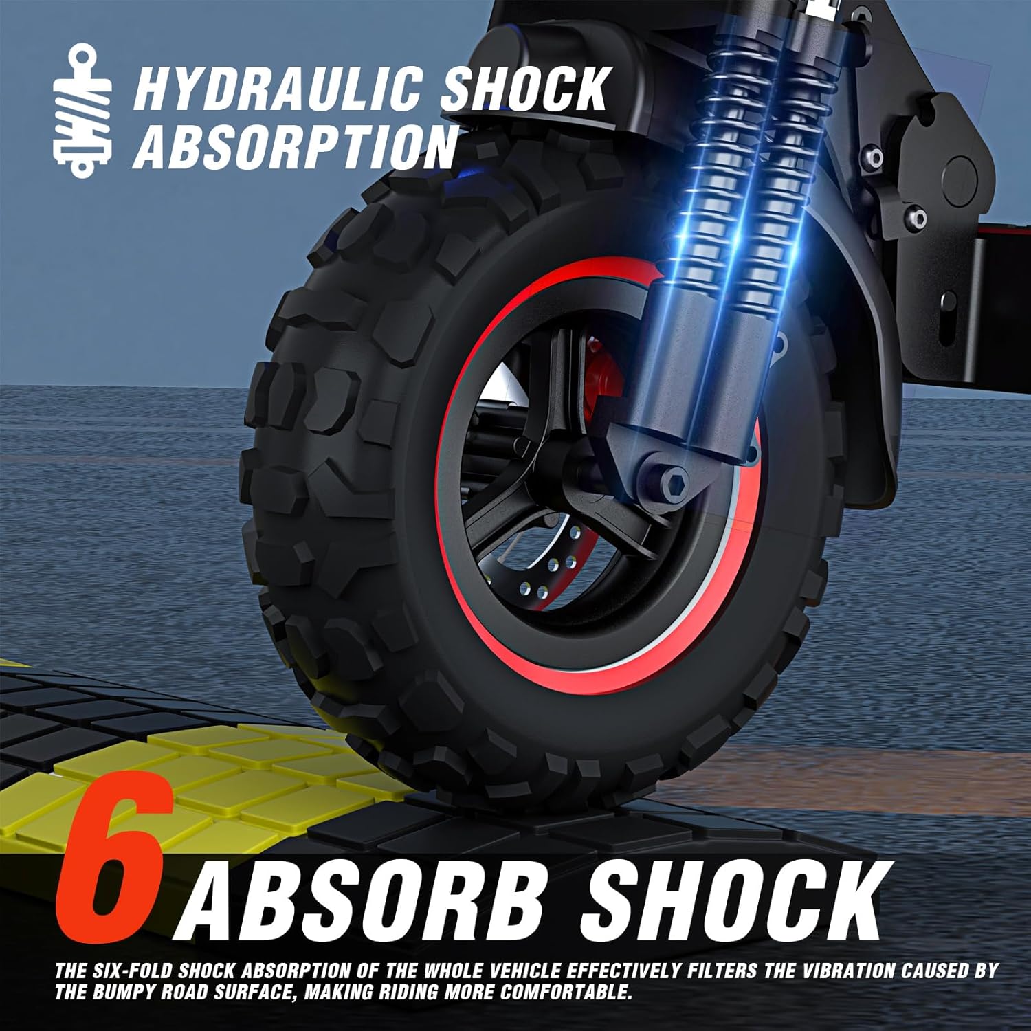 FREEBOY Adult Electric Scooter - Removable Seat, 1200W Motor, Max 35mph, 33 Miles, Off Road Tires, 4 Braking System