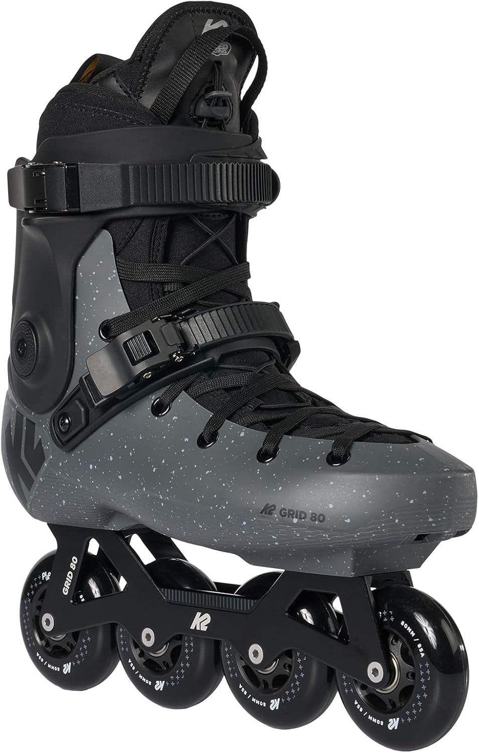 K2 Grid 80 Inline Skates for Men Women Adult, Unisex Urban Street Fitness Roller Skate Blades