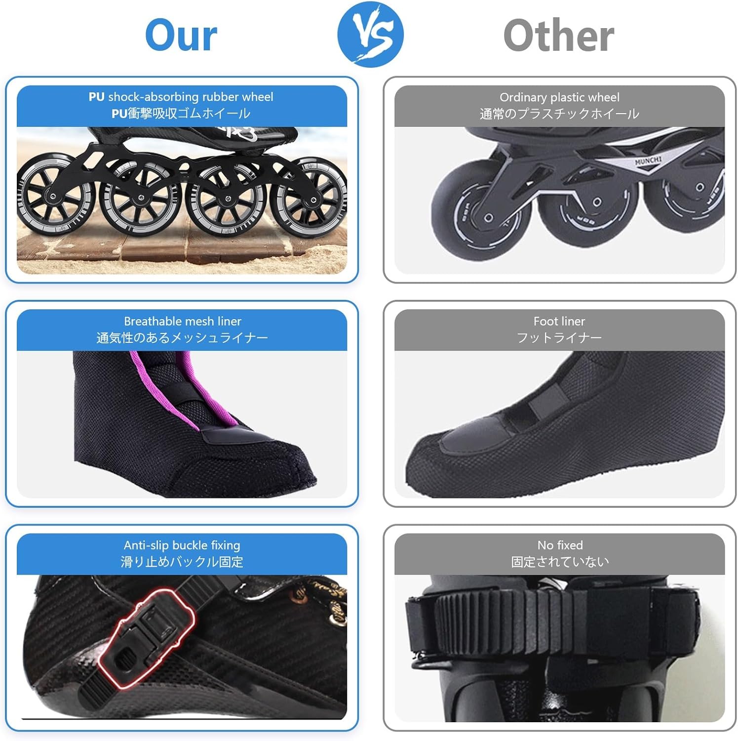 Professional Inline Speed Skates for Adults High Performance Competition Racing Carbon Fibre Low Profile Racing Inline Skates Shoes for Men Women Unisex