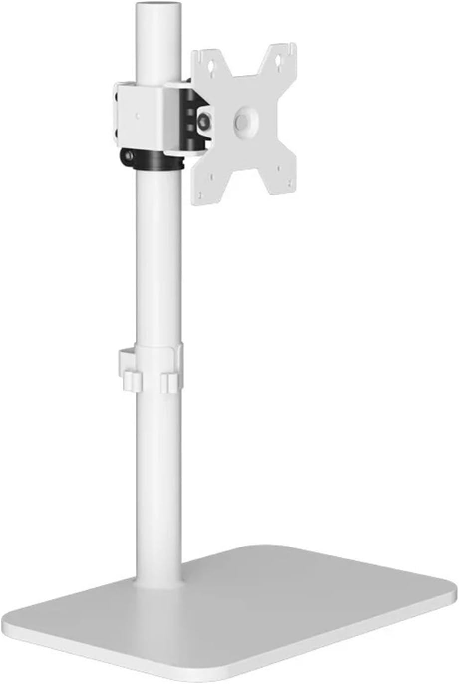 Single Monitor Arm with Base Monitor Monitor Stand Type Height Rotation Adjustable White 14~43 Inch Up to 15KG Support Monitor