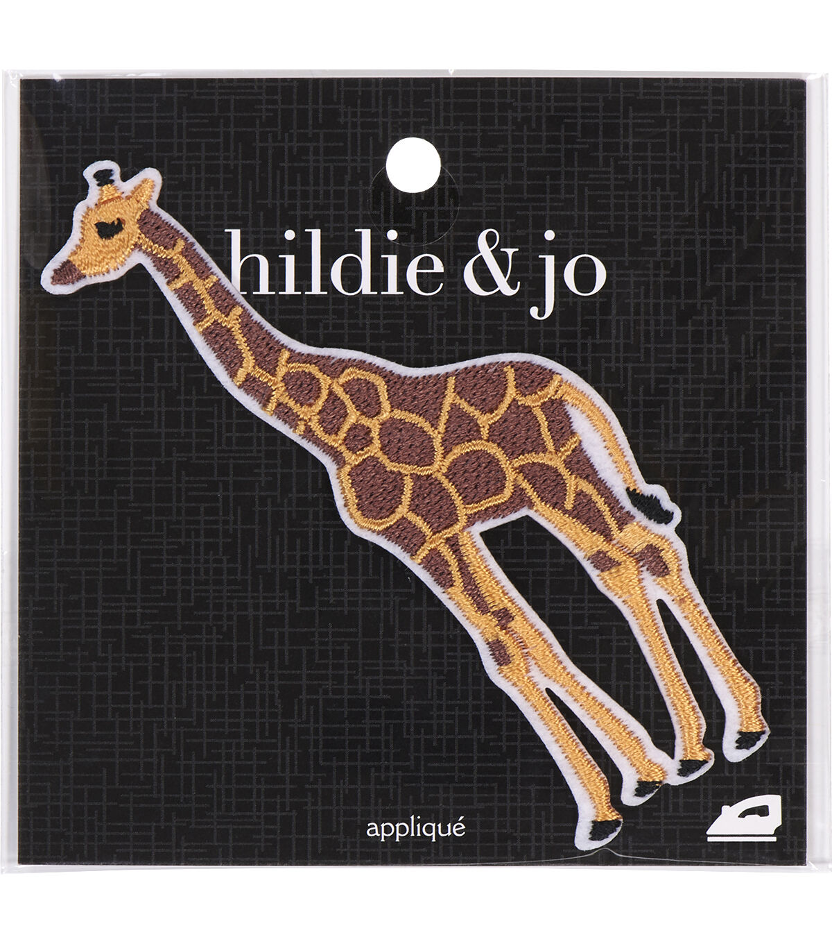 2 x 4 Giraffe Iron On Patch by hildie & jo