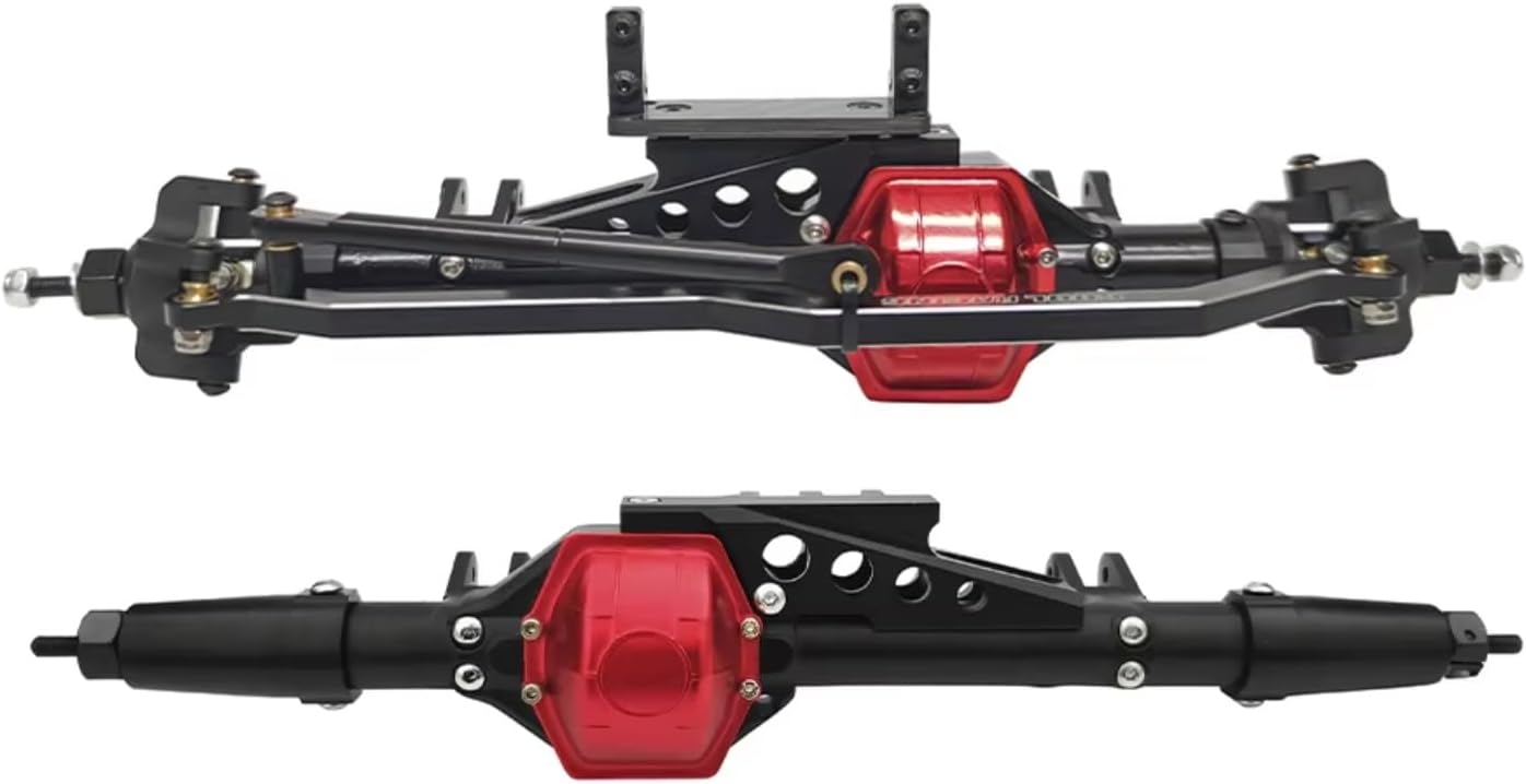 RC Axle Models For Axial For Wraith RR10 AR60 For Rock 1/10 Front Rear Axles Scale Truck Alloy Assembled RC Crawler Car Model Accessory(1set)