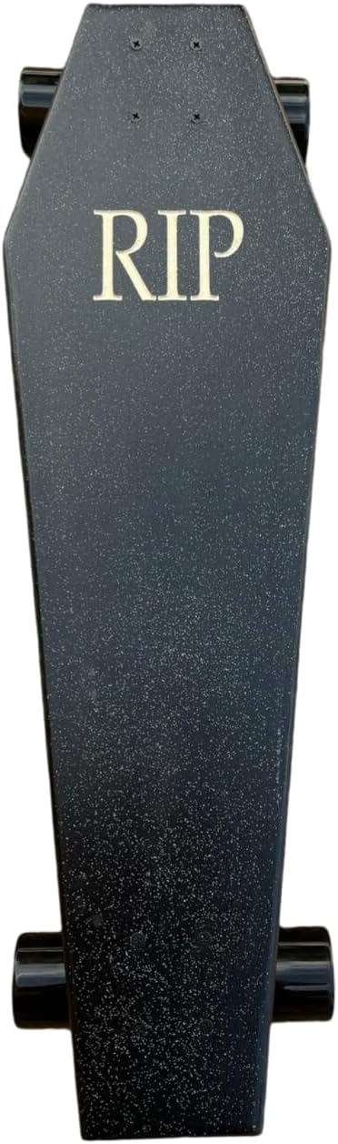 Coffin Death Tarot Black Skateboard | Longboard | 30x9 | Coffin Croozer