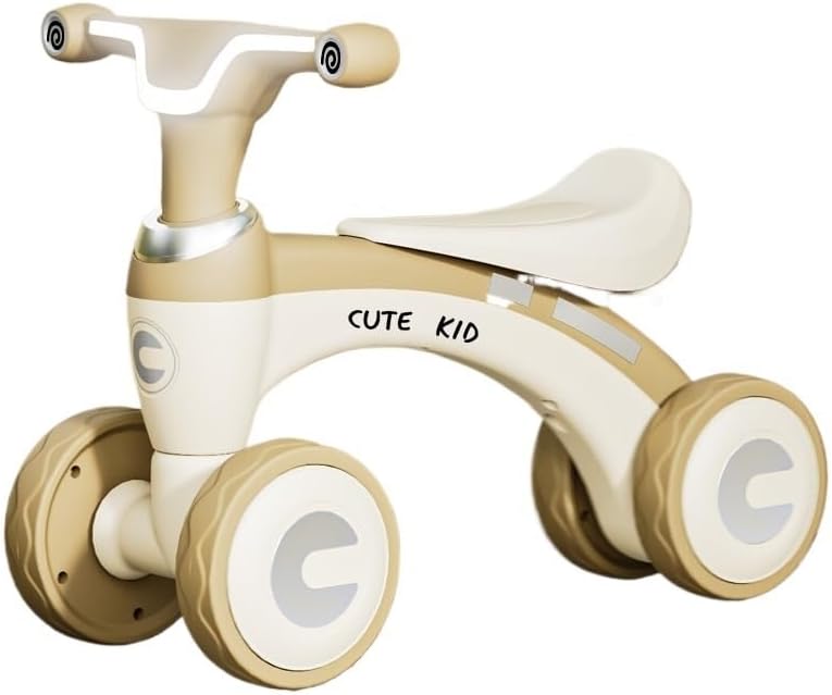 Wiggle Car 4 Wheels Toddler First Balance Bike with Music and Lights Ride On Toys for Boys & Girls Birthday Gifts(Grey)