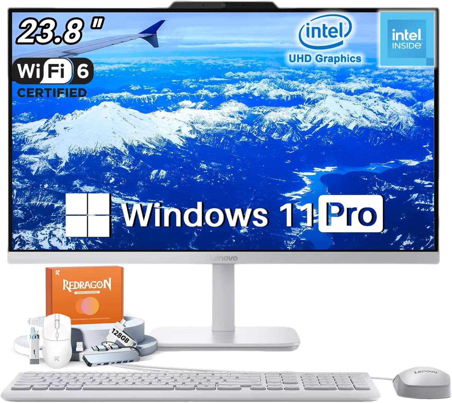 Lenovo A100 All in One Desktop Computer, 23.8