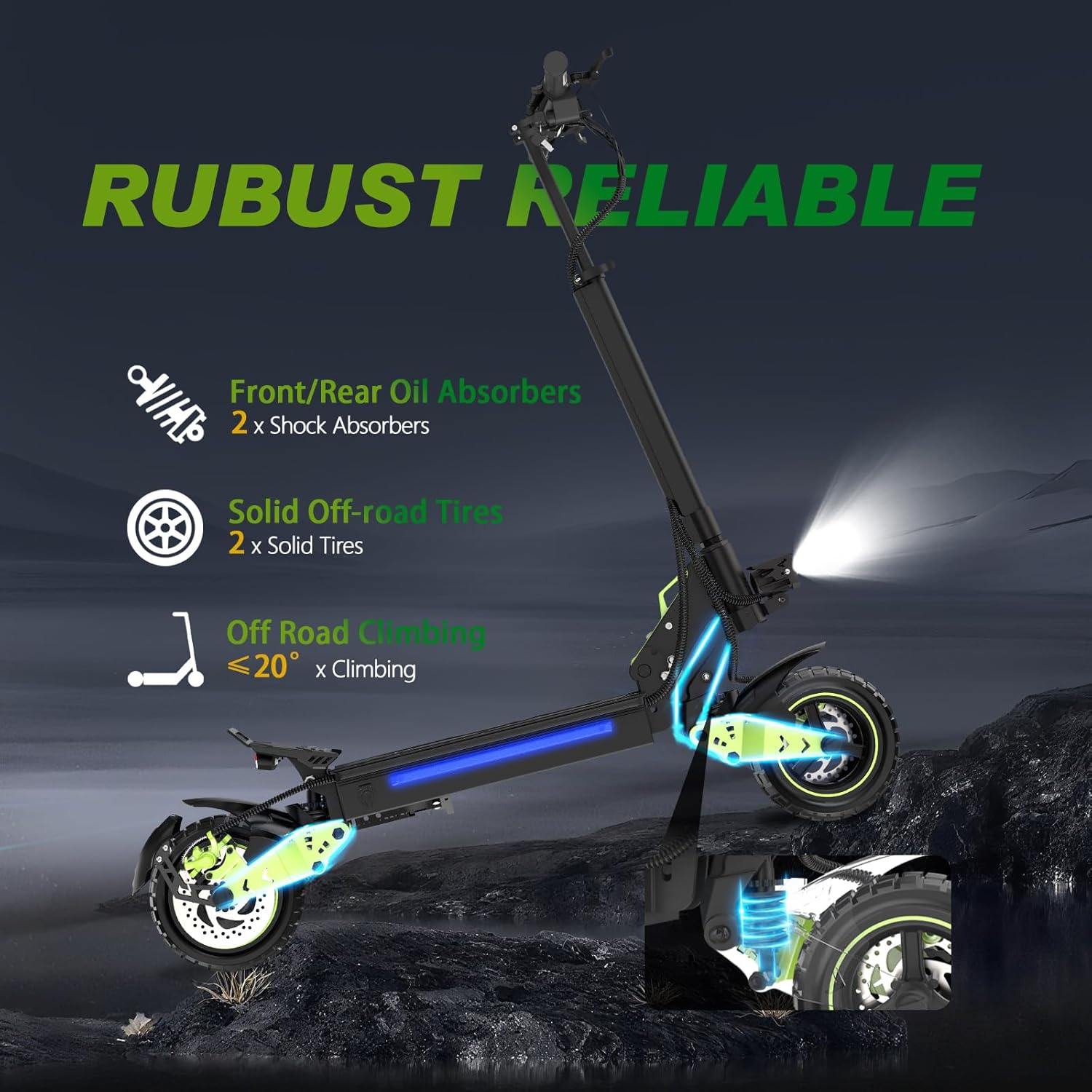 Z1 Foldable Off-Road Electric Scooter | 48V800W Motor | 60km Range | 10