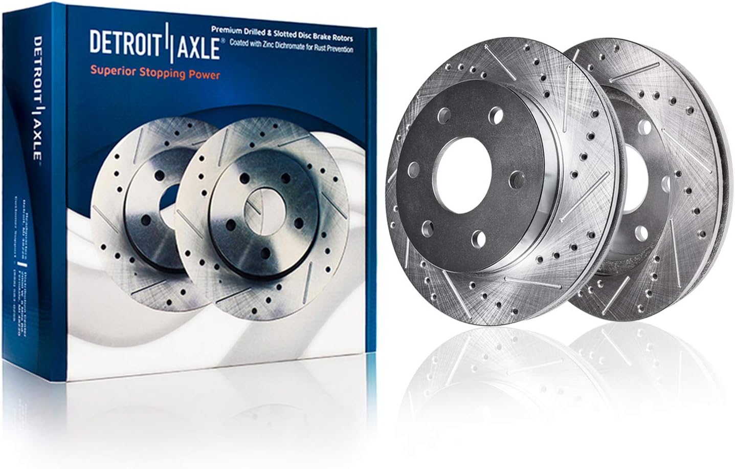 Detroit Axle - Brake Rotors for Chevrolet Tahoe Avalanche Silverado Suburban 1500 GMC Sierra Yukon XL 1500 Cadillac Escalade ESV EXT, Front & Rear Disc Brake Rotors Replacement