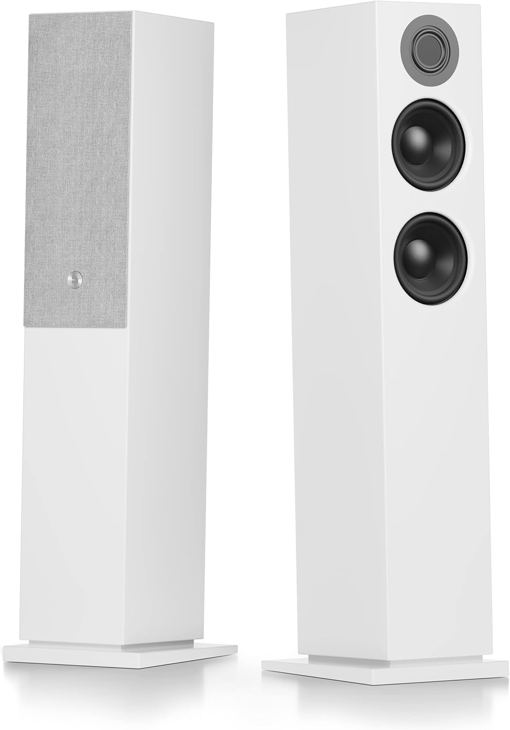 Audio Pro A48 Speakers - Wireless, Premium HiFi Sound, Wireless Surround Sound System for TV, MultiRoom, WiFi - Home Theater, White