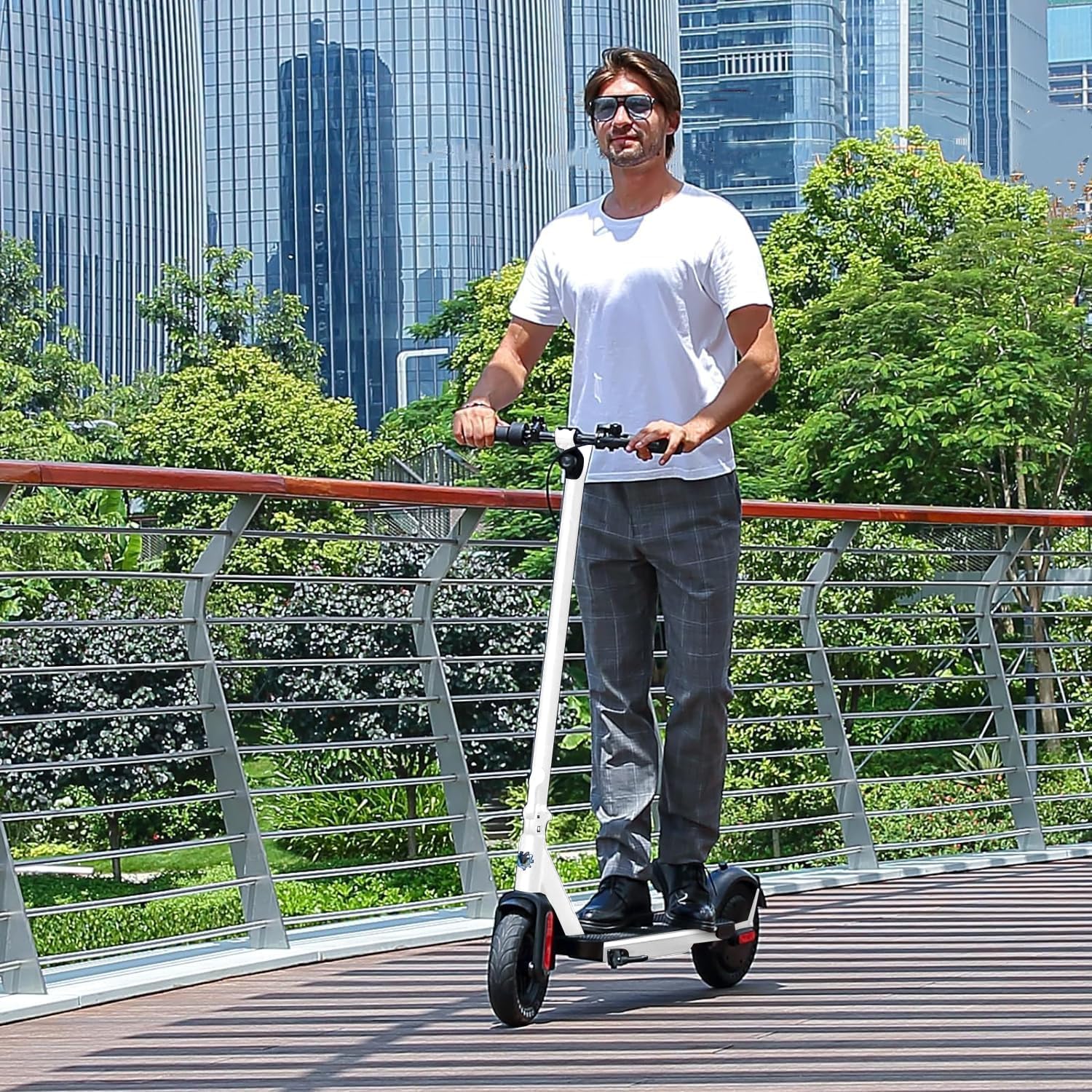 Caroma Electric Scooter Adults, Powerful 350W/500W/750W Motor, Top Speed 20/25 Mph & 18/25/30 Miles Range, 8.5