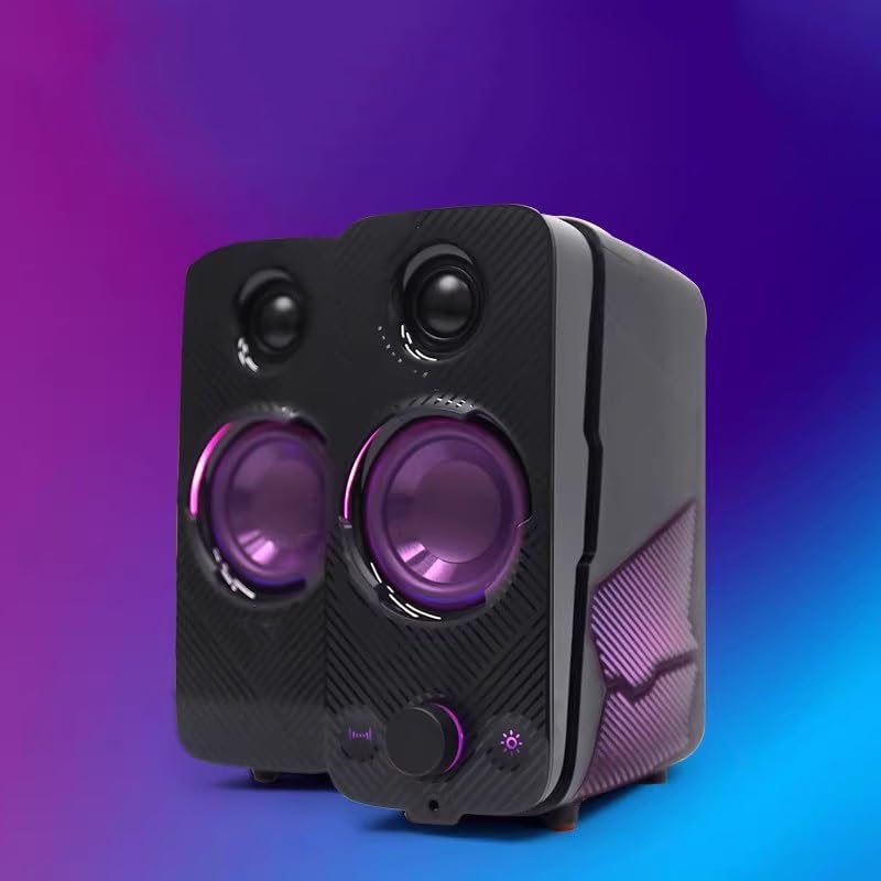 Game Speaker Computer Audio Dazzling Light Effect Esports Desktop 2.0 Audio Home Computer Audio