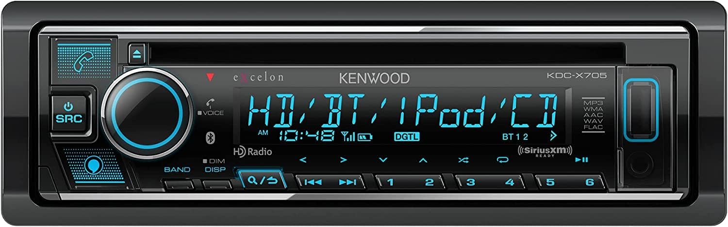 KENWOOD KDC-X705 CD Receiver with Bluetooth