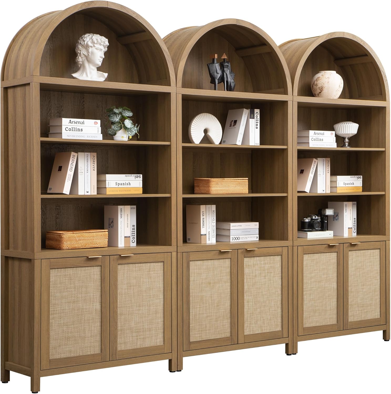 SICOTAS Book Shelf Arched Cabinet Bookshelf Arch 84.2