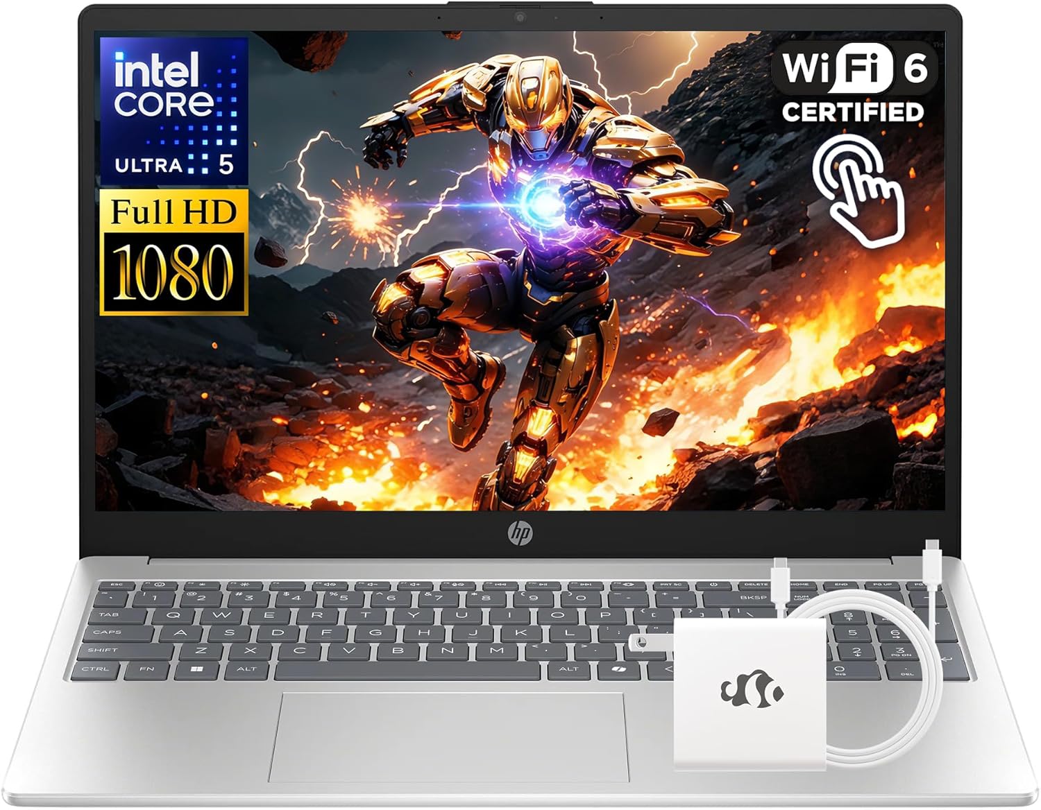 HP FHD Touchscreen Laptop, 14 Cores Intel Ultra 5 125H (Up to 4.5GHz, Beat i7-1360P), 24GB DDR5 RAM 1TB SSD, 15.6