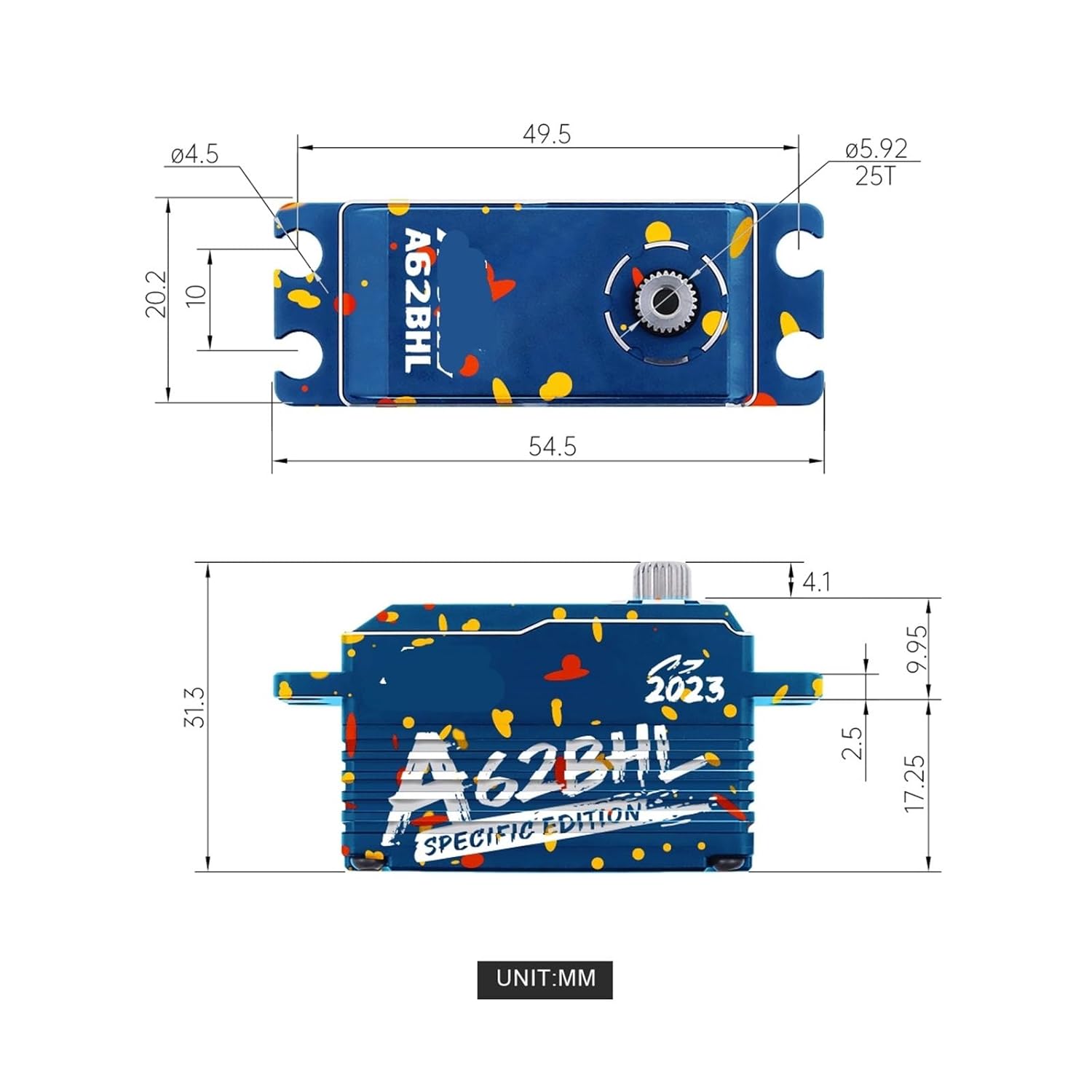 A62BHL 2S 8.4V 20KG Brushless Motor Programmable Servo Suitable for 1/10 1/18(A62BHL 4Set)
