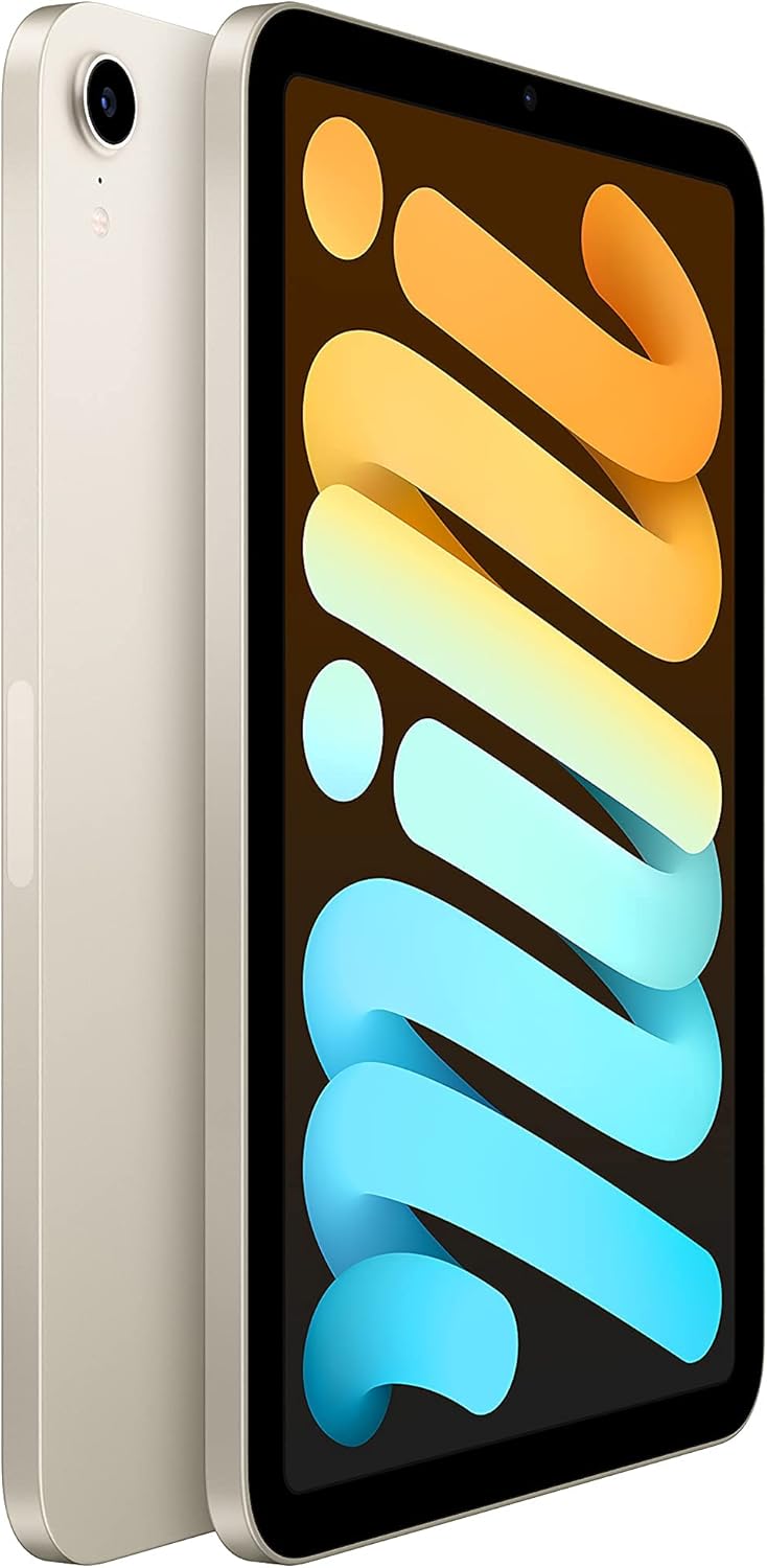 Apple 2021 iPad Mini 6, 8.3-inch, Wi-Fi, 64GB, Starlight (Renewed)
