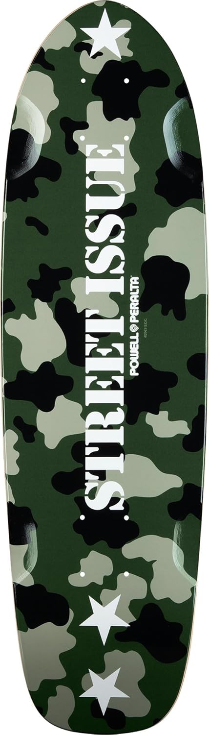 Po​Well Peralta Sidewalk Surfer Street Deck 7.75 x 27.20 Camo - Assembled AS Complete Skateboard