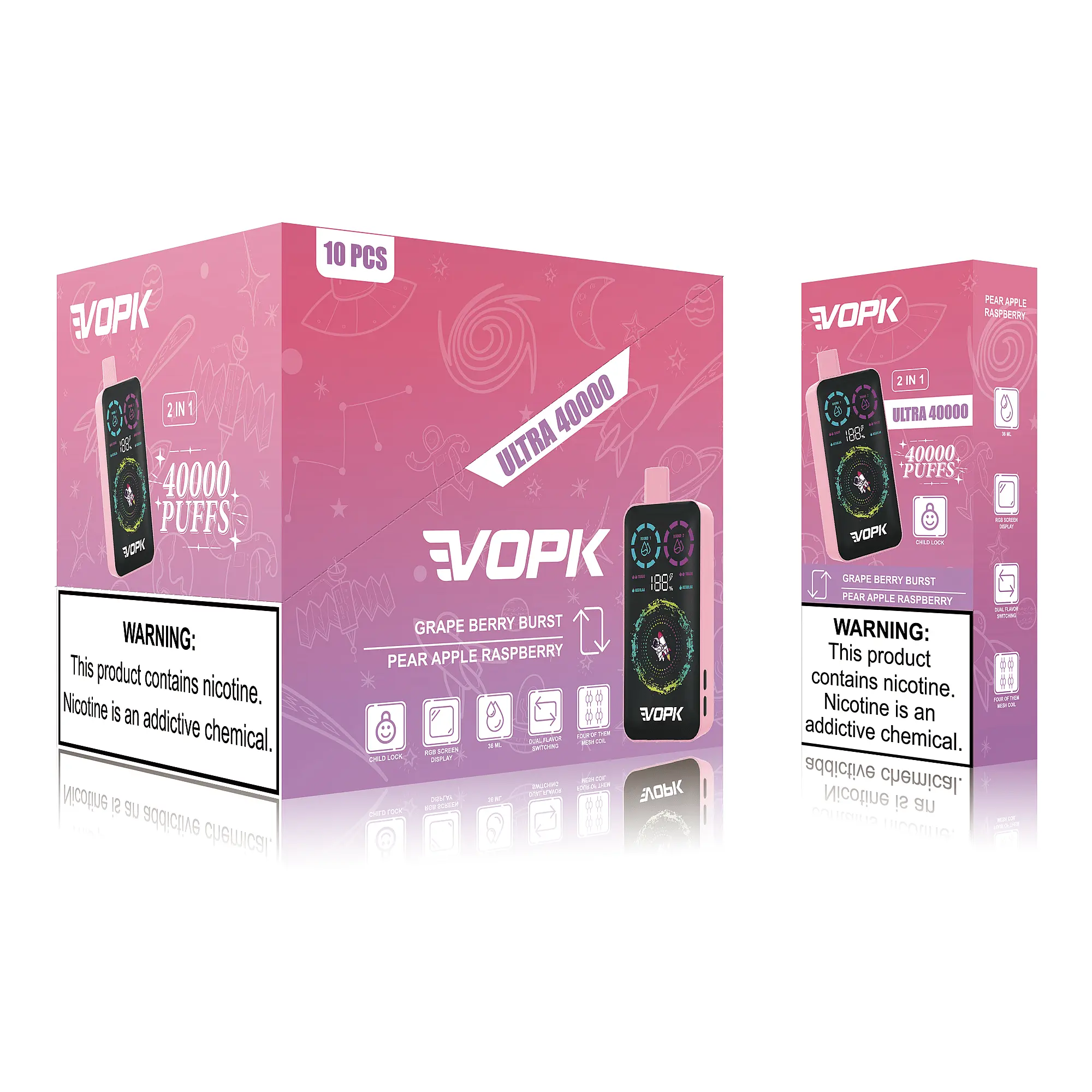 VOPK  ULTRA 40K 2 in 1 (10pcs) - MYEU VAPES