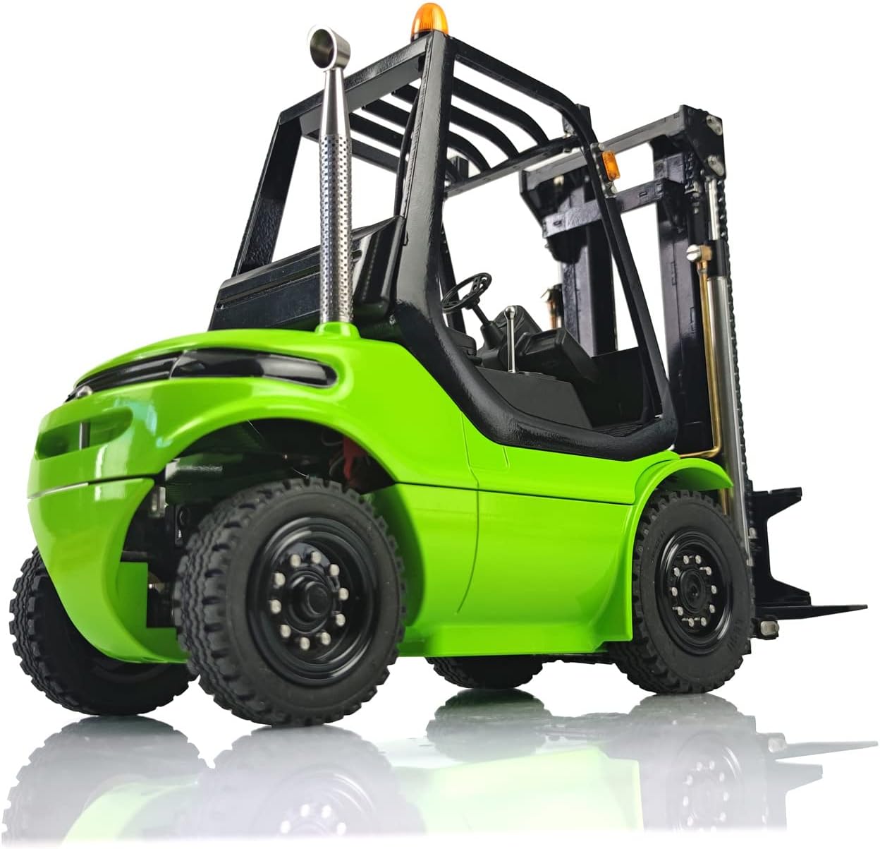 LESU 1/14 RC Hydraulic Forklift Transfer Car RTR Model ESC Motor Servo Light Sound I6S Radio Controller Green