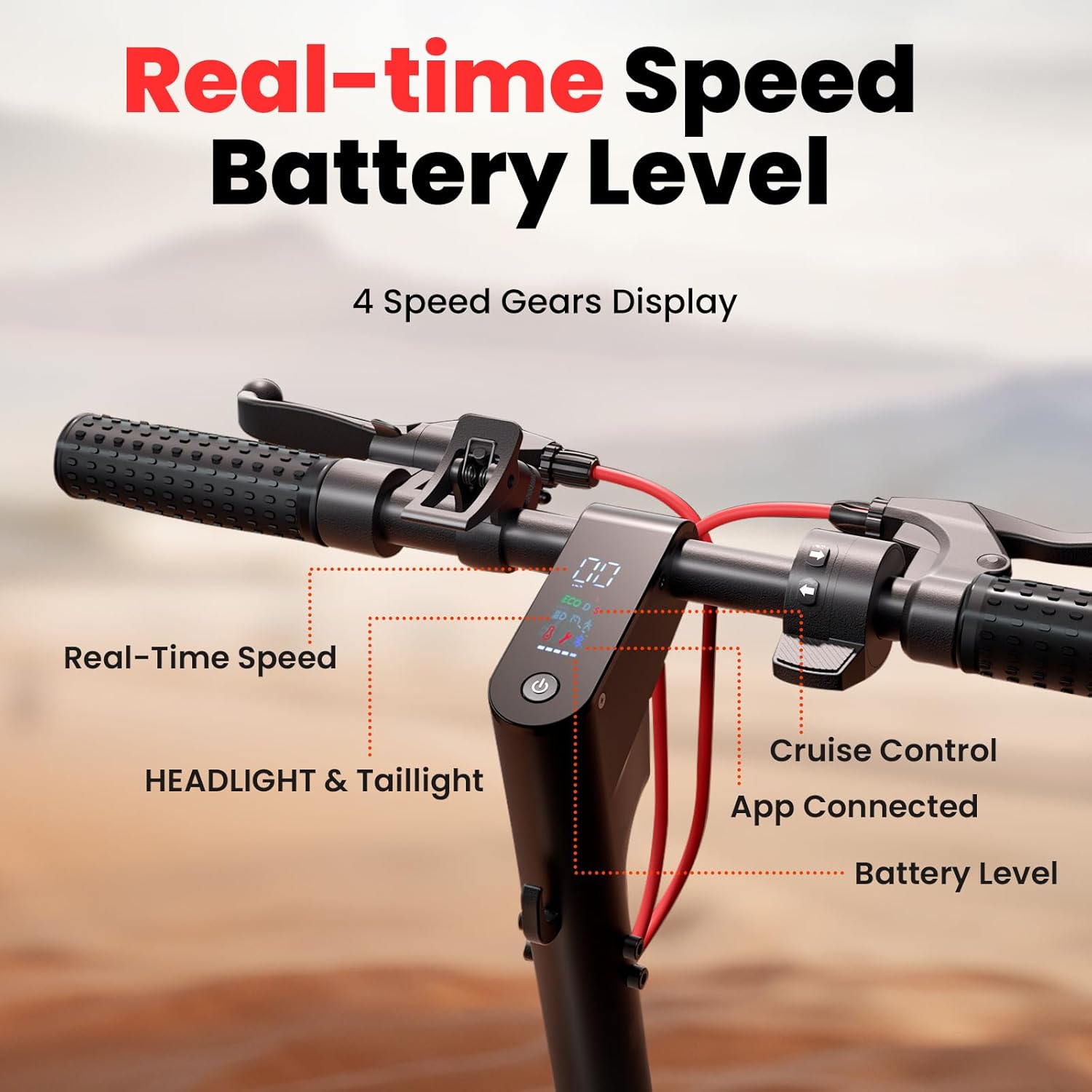 Electric Scooter for Adults, 28/25MPH Speed, 28/25Mile Range, 1000/750W Powerful Motor, 10/9.3