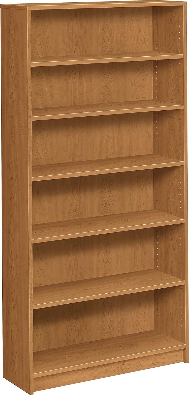 HON 6-Shelf Bookcase, 36 by 11-1/2-Inch, 72-5/8-Inch, Harvest