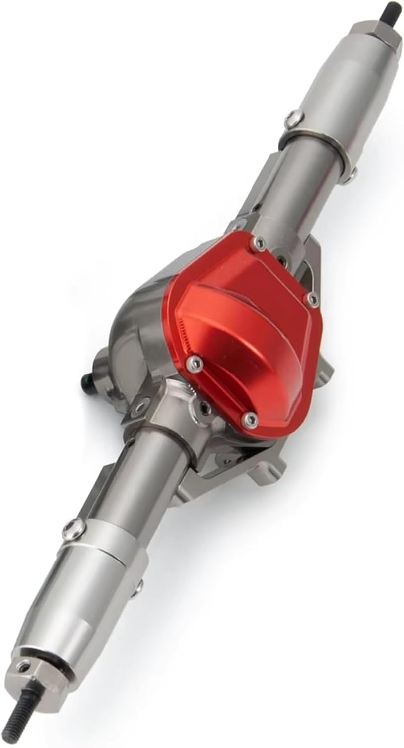 Compatible with Axial for SCX10 for Wrangler 1/10 RC Crawler Car Replacement Accessories Front Rear Portal Axle RC Front and Rear Axle(1Set)