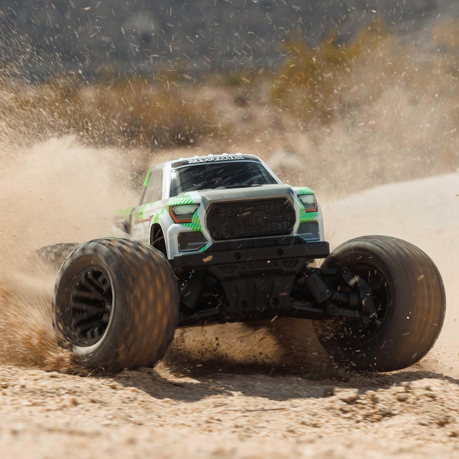 ARRMA RC Truck 1/10 Granite 4X4 RTR Brushed Monster Truck, Green, RTR (Battery and Charger Not Included) ARA4202V4T1