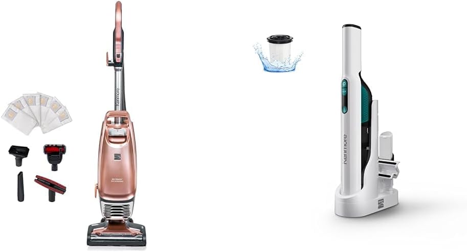 Kenmore BU4050 Intuition Bagged Upright Vacuum + Kenmore HV3005 11.1V Cordless Handheld Vacuum Cleaner