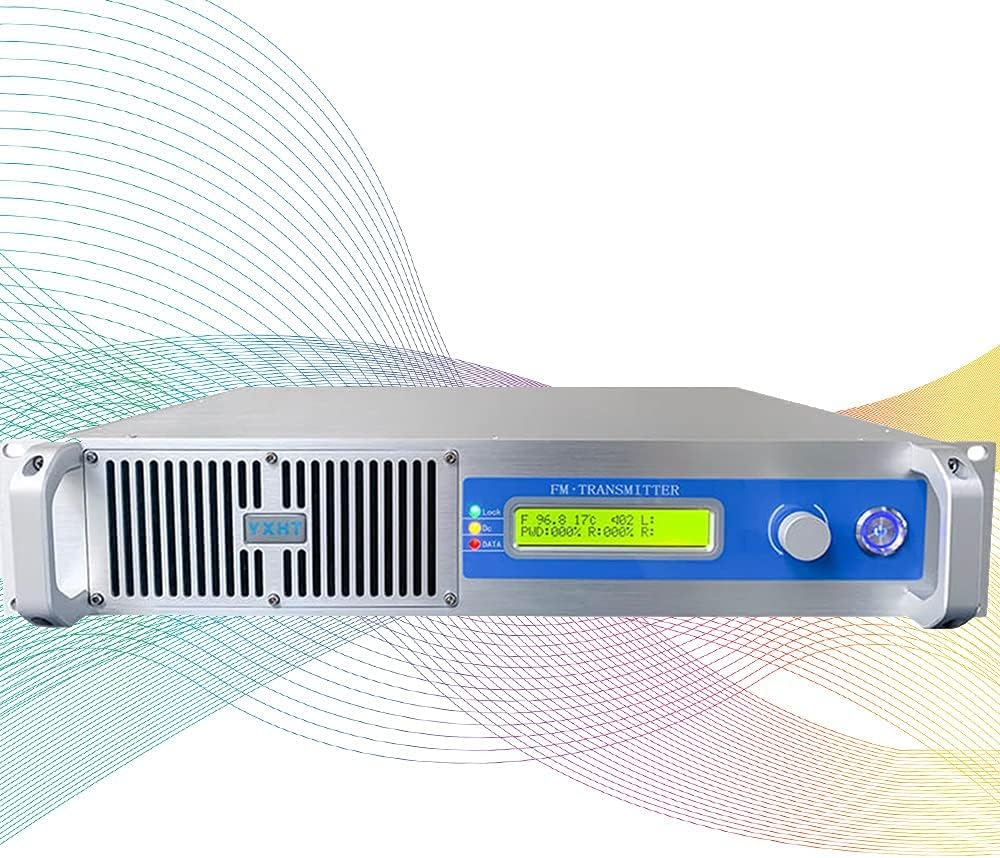 500W FM Radio Broadcast Transmitter for Church 500watt Long Range Transmitter for Radio Station Equipment for Professional Broadcasting Stereo Home FM Transmitter