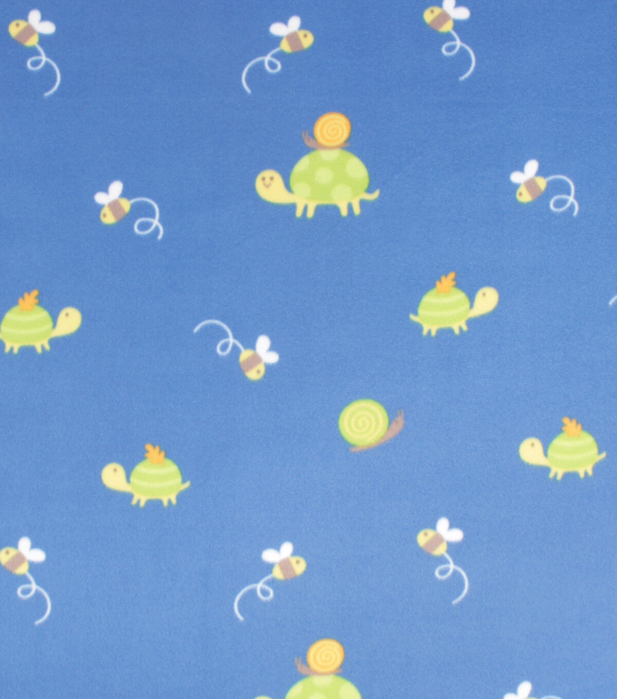 Cute Creatures Blizzard Prints Fleece Fabric