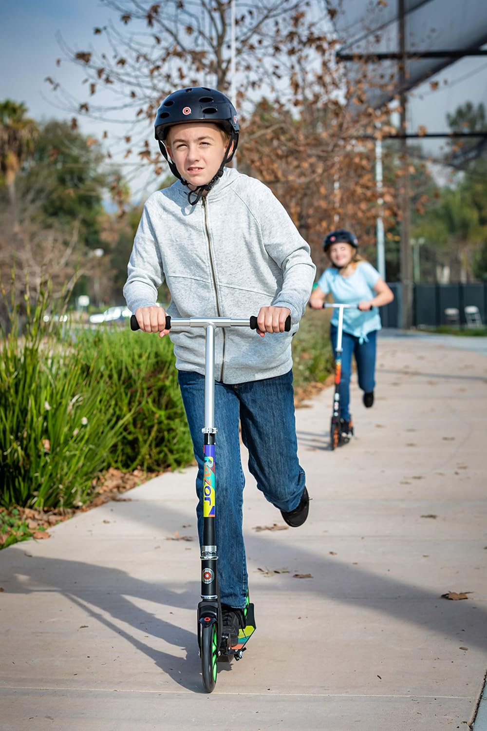 Razor A5 LUX Kick Scooter - Pink - FFP,38.6 Inch & A5 Lux Kick Scooter for Kids Ages 8+ - 8