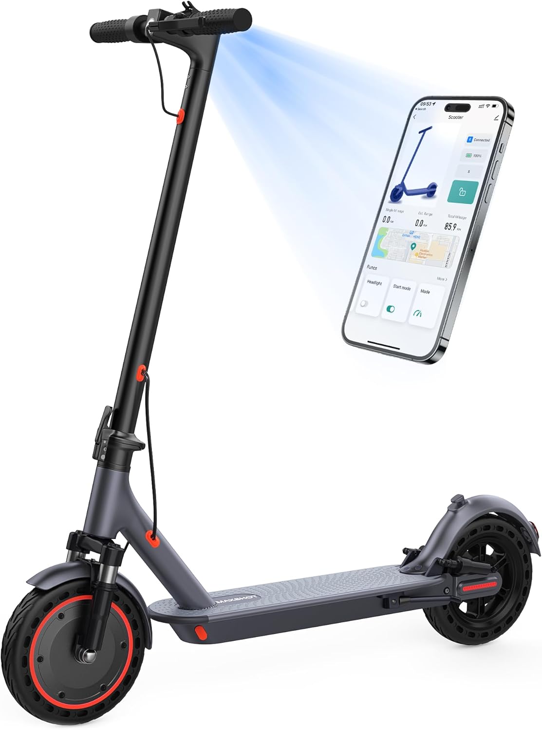 MAXSHOT Electric Scooter for Adults, 8.5/10/14