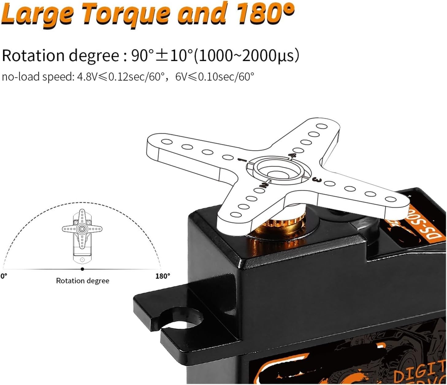 1/5/10/20pcs 21g Metal Gear Mini Servo 17g Servo Suitable for 1:18 1:16(20PCS)