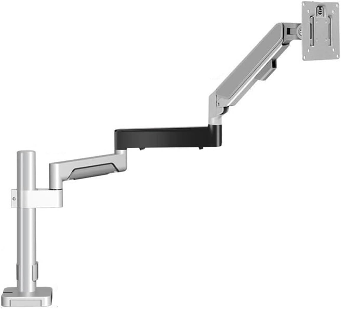 Monitor Stand Computer Rotating Lifting Bracket Cantilever Extension arm 79 cm Monitor Stand 17-27 inches(Gray and Black)