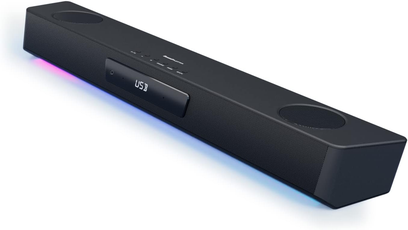 Creative Sound Blaster Katana SE Multi-Channel Gaming Soundbar, 180W Peak Power, Bi-Amplified 4-Driver Design, Super X-Fi Technology, and RGB Lighting